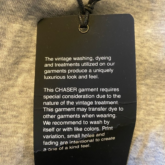 NWT Chaser Heather Gray Ruffle Sleeve Long Sleeve Top Women's SZ M Crewneck - Picture 7 of 7